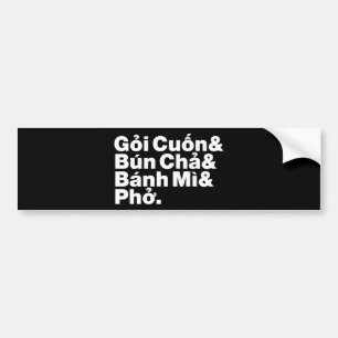 Vietnamees Street Food Bumpersticker
