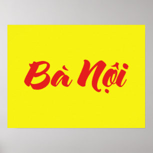 Vietnamees (vaderlijk) grootmoeder - Bà Nempli Poster