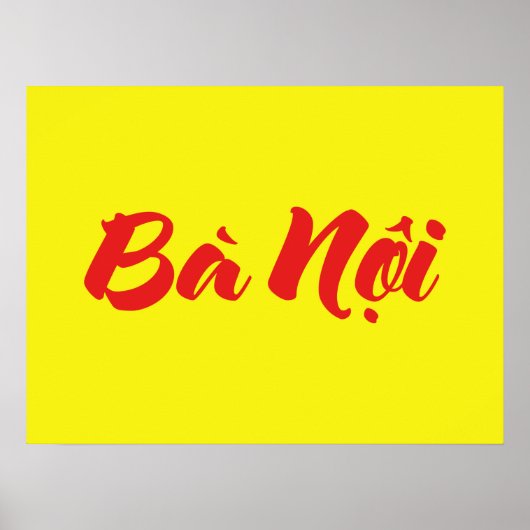 Vietnamees (vaderlijk) grootmoeder - Bà Nempli Poster (Voorkant)