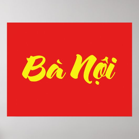 Vietnamees (vaderlijk) grootmoeder - Bà Nempli Poster (Voorkant)
