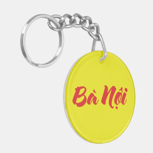 Vietnamees (vaderlijk) grootmoeder - Bà Nempli Sleutelhanger (Voorkant Links)