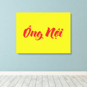 Vietnamees (vaderlijk) grootvader - Ông Nempli Canvas Afdruk (Insitu (Houten vloer))