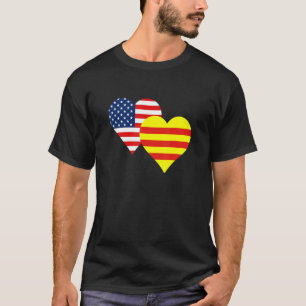 Vietnamees Vnch Vlieget Nam Cong Hoa Heart T-shirt