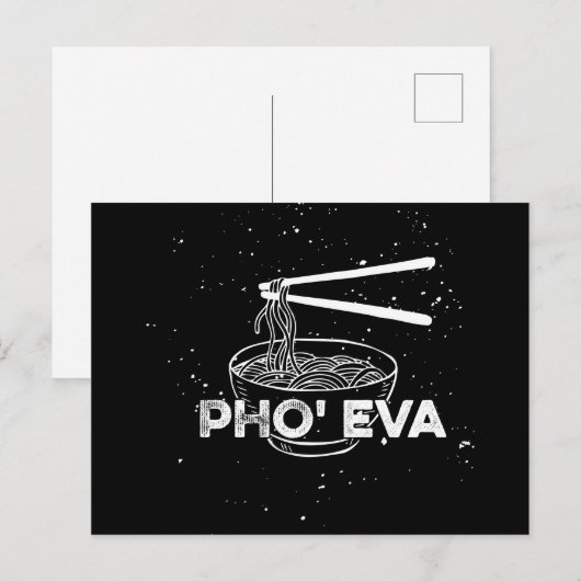 Vietnamees voedsel Pho Lover Briefkaart (Voorkant / Achterkant)