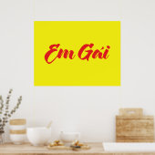 Vietnamees zuster - Em Gái ~ Tipassng Vioott Poster (Keuken)
