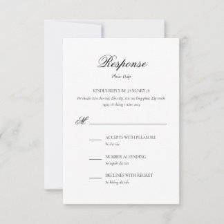 Vietnameestalige tweetalige antwoordkaart kaart