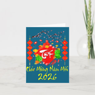 Vietnames Nieuwjaar 2026 Tet Viet Chuc Mung Kaart