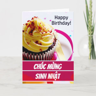 Vietnamese Chúc mừng sinh nhật Vietnam Verjaardag Kaart