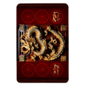 Vietnamese drums têt draak nieuwjaar scuptuur flM Magneet (Verticaal)