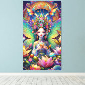 Vietnamese fee canvas afdruk (Insitu (Houten vloer))