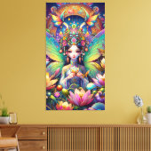 Vietnamese fee canvas afdruk (Insitu (Woonkamer))