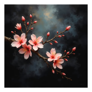 Vietnamese Kunst van Perzikbloesem Foto Afdruk