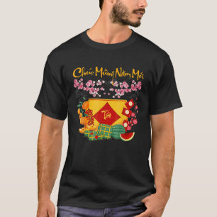 Vietnamese loods nieuwjaar Tet Viet Tiger Chuc Mun T-shirt