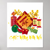 Vietnamese Lunar New Year 2026 Tet Viet Chuc Mung Poster (Voorkant)