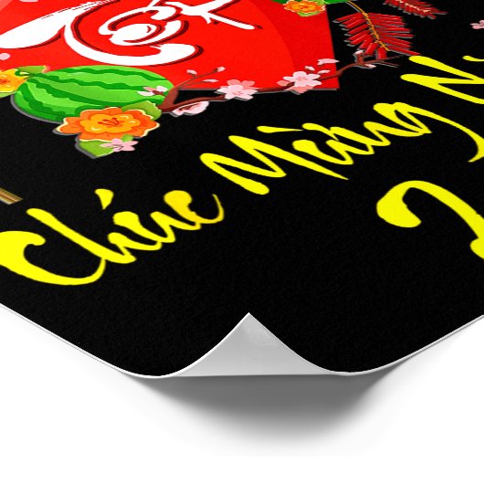 Vietnamese Lunar New Year 2026 Tet Viet Chuc Mung  Poster (Hoek)
