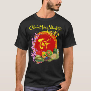 Vietnamese maan nieuwjaar - TET 2025 - Grappig dec T-shirt