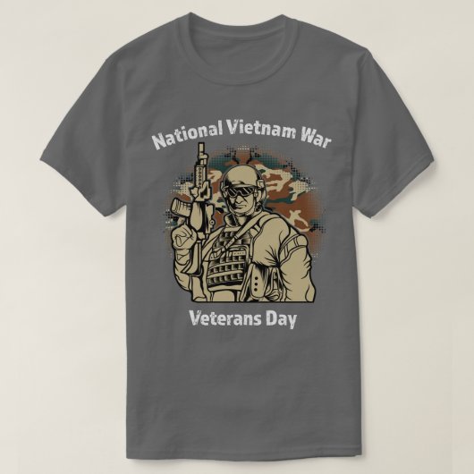 Viëtnamese militaire veteranendag t-shirt (Design voorkant)