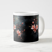 Vietnamese Peach Blossom Art Extra Grote Beker (Voorkant rechts)