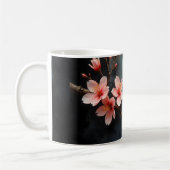 Vietnamese Peach Blossom Art Koffiemok (Links)