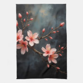 Vietnamese Peach Blossom Art Theedoek (Verticaal)