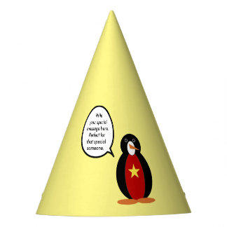 Vietnamese pratende Mevrouw Pinguïn Persoonlijk Feesthoedjes