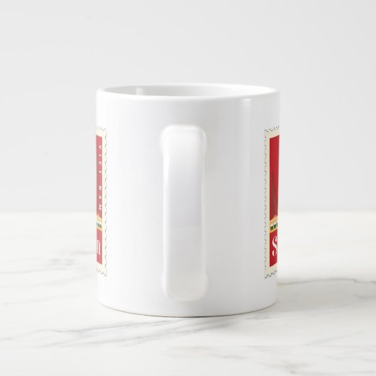 Vietnamese Saigon Stamp Printed Mug (Dos)
