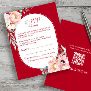 Vietnamese Song Hy Pioen RSVP met QR-code