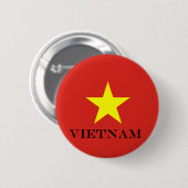 Vietnamese ster ronde button 5,7 cm (Voorkant /achterkant)