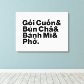 Vietnamese Street Food Canvas Afdruk (Insitu (Houten vloer))