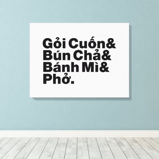 Vietnamese Street Food Canvas Afdruk (Insitu (Houten vloer))