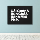 Vietnamese Street Food Canvas Afdruk (Insitu (Houten vloer))