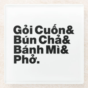 Vietnamese Street Food Glazen Onderzetter
