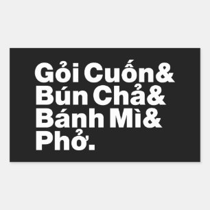 Vietnamese Street Food Rechthoekige Sticker