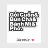 Vietnamese Street Food Sticker (Vel)
