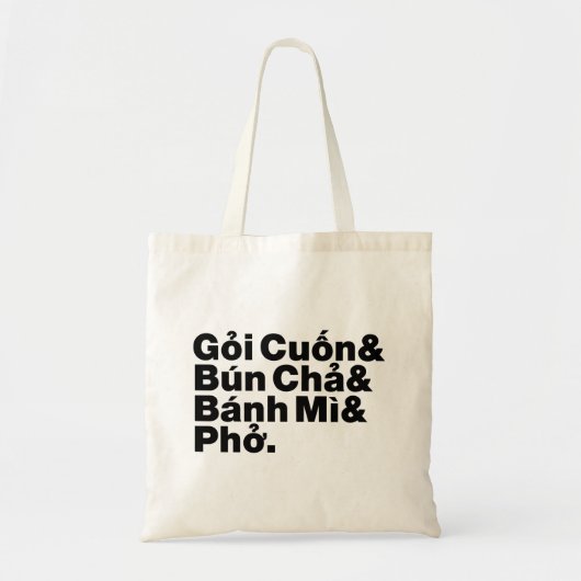 Vietnamese Street Food Tote Bag (Voorkant)