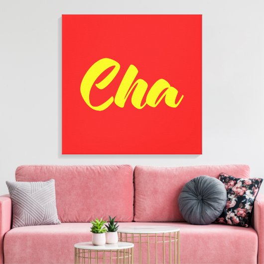 Vietnamese vader - Cha ~ Tiakng Vioottaal Canvas Afdruk (Insitu (Woonkamer))