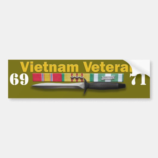 Vietnamese veteranendienst - Bumpersticker (Voorkant)