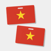 Vietnamese vlag badge (Voor- en achterkant)