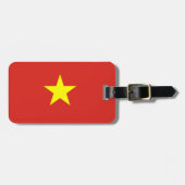 Vietnamese vlag bagagelabel (Voorkant horizontaal)