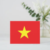 Vietnamese vlag briefkaart (Staand voorkant)