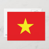 Vietnamese vlag briefkaart (Voorkant / Achterkant)