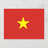 Vietnamese vlag briefkaart (Voorkant)
