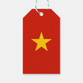 Vietnamese vlag cadeaulabel (Achterkant)