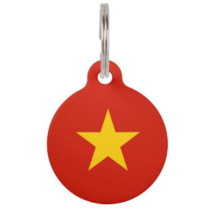 Vietnamese vlag huisdierpenning