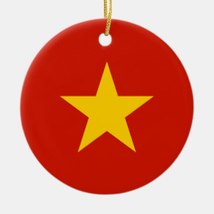 Vietnamese vlag keramisch ornament