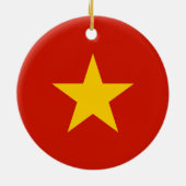Vietnamese vlag keramisch ornament (Achterkant)