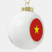 Vietnamese vlag keramische bal ornament (Links)