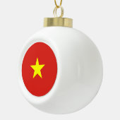 Vietnamese vlag keramische bal ornament (Rechts)