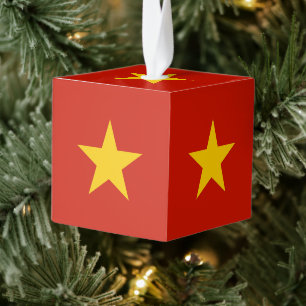 Vietnamese vlag kubus ornament