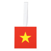 Vietnamese vlag kubus ornament (Voorkant)
